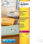 Avery L7560-25 adresetiketten ft 63 5 x 38 1 mm (b x h) 525 etiketten transparant - Thumbnail 1