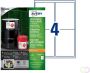AVERY Ultra-resistente etiketten 105 x 148 mm wit Laserprinter Kopieerapparaat permanent klevend B3483-50 - Thumbnail 1