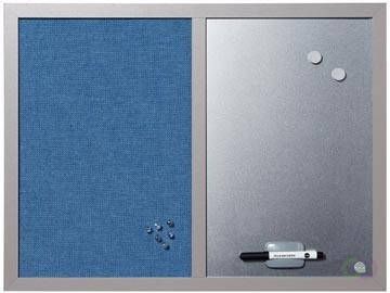 Bi-Office Bisilque Combinatiebord blauw