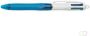 Bic 4 Colours Grip balpen 0 32 mm 4 klassieke inktkleuren lichaam blauw - Thumbnail 2