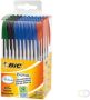 Bic balpen Cristal doos met 50 stuks in geassorteerde kleuren - Thumbnail 1