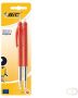 Bic Balpen M10 medium rood bister Ã  2 stuks - Thumbnail 1