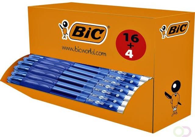 Bic Gelschrijver Gelocity 0 3mm blauw doos Ã  16 stuks + 4 gratis