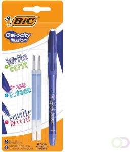 Bic Gelschrijver Gelocity Illusion blauw + 2 vull