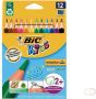 Bic Kids Bic kleurpotlood Ecolutions Evolution Triangle 12 potloden in een kartonnen etui - Thumbnail 2