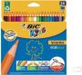 Kleurpotlood Bic kids ecolutions evolution 24 potloden in kartonnen doos - Thumbnail 2