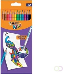 Bic Kids kleurpotlood Illusion Evolution etui van 12 stuks
