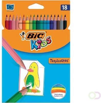 Bic Kids kleurpotlood Tropicolors etui van 18 stuks