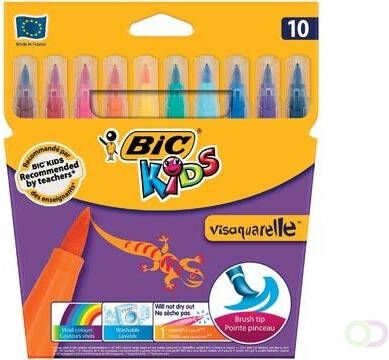 Bic Kids penseelstift Visaquarelle etui van 10 stuks
