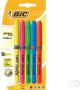 Bic markeerstift Highlighter Grip blister van 5 stuks in geassorteerde kleuren - Thumbnail 2