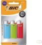 Bic Mini vuursteen aanstekers geassorteerde kleuren blister van 3 stuks - Thumbnail 2