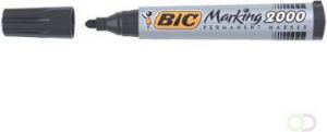 Bic permanent marker 2000-2300 zwart schrijfbreedte 1 7 mm ronde punt
