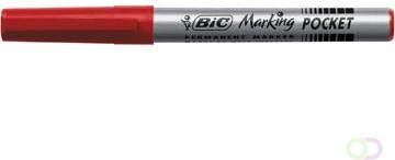 Bic permanent marker ECOlutions schrijfbreedte 1 mm fijne punt rood