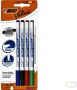 Bic Viltstift Velleda 1721 whiteboard rond fijn assorti blister Ã  4 stuks - Thumbnail 1