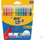 Bickids Kleurstift Bic Kids Ecolutions Visacolor XL ass medium etuiÃƒ 12st - Thumbnail 1