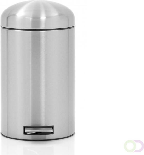 Brabantia Pedaalemmer Retro 12 ltr mat RVS FPP