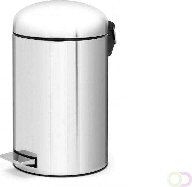 Brabantia Pedaalemmer Retro 12 ltr RVS