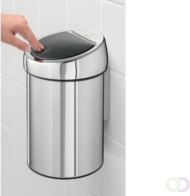 Wandafvalemmertje Touch Bin 3 ltr Brabantia