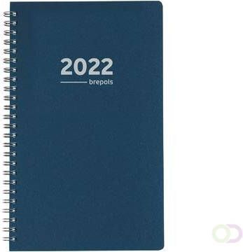 Brepols agenda Building Polyprop 6-talig blauw 2022