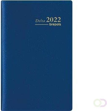 Brepols agenda Delta Seta 6-talig blauw 2022