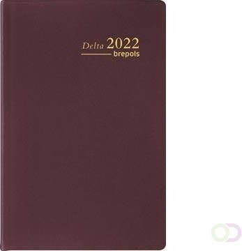 Brepols agenda Delta Seta 6-talig bordeaux 2022
