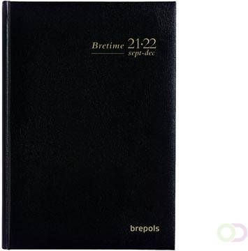 Brepols schoolagenda Bretime Lima zwart 2021-2022