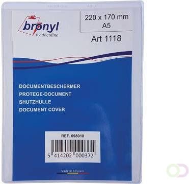 Bronyl U mapje uit transparante PVC van 180 micron ft A5