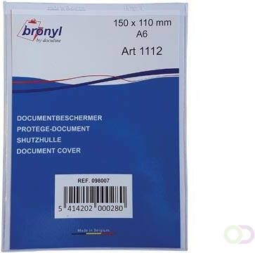 Bronyl U mapje uit transparante PVC van 180 micron ft A6