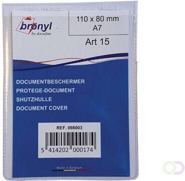 Bronyl U-mapje uit transparante PVC van 180 micron ft A7