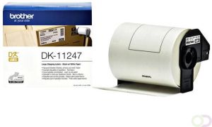 Brother DK-11247 labelprinter-tape Zwart op wit (DK-11247)