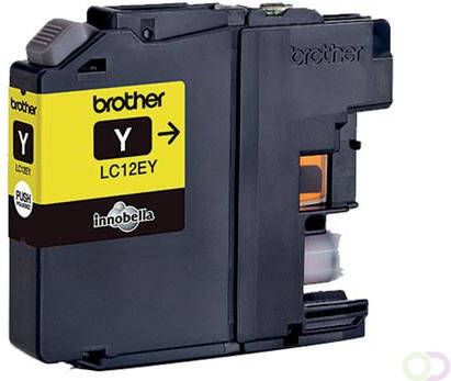 Brother inktcartridge 1.200 pagina&apos s OEM LC 12EY geel - Foto 2
