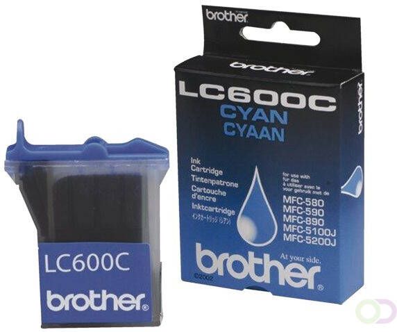 Brother inktcartridge cyaan 450 pagina's lc600c