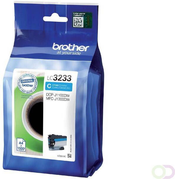 Brother Inktcartridge LC 3233 blauw