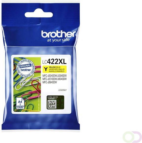 Brother Inktcartridge LC-422XLY geel