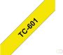 Brother TC tape voor P Touch 12 mm zwart op geel - Thumbnail 2