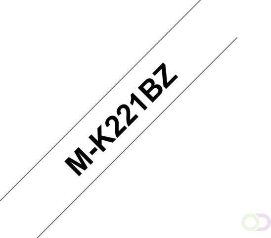Brother Labeltape P-touch M-K221 9mm zwart op wit