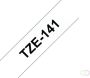 Brother Labeltape P touch TZE141 18mm zwart op transparant - Thumbnail 1