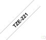 Brother Labeltape P touch TZE221 9mm zwart op wit - Thumbnail 1