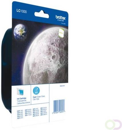 Brother LC-1000CBP Blister Pack inktcartridge Origineel Cyaan (LC-1000CBP)