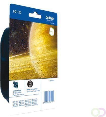 Brother LC-1100BKBP Blister Pack inktcartridge 2 stuk(s) Origineel Zwart (LC-1100BKBP)