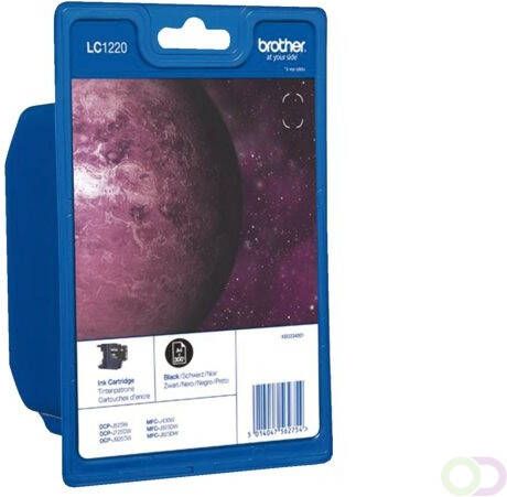 Brother LC-1220BKBP inktcartridge 1 stuk(s) Origineel Zwart (LC-1220BKBP)