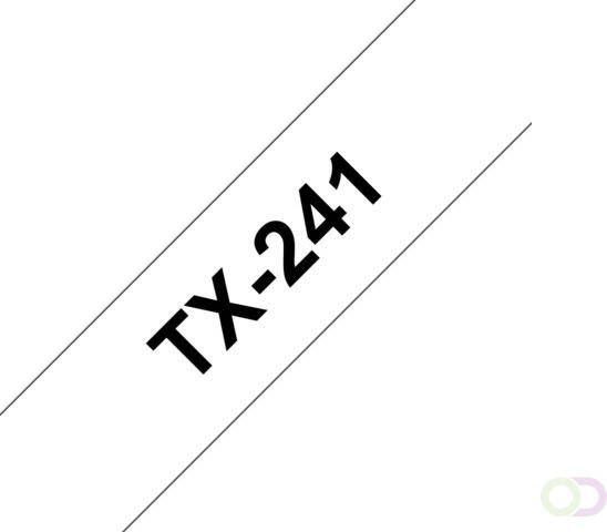 Brother TX-241 labelprinter-tape Zwart op wit (TX-241)