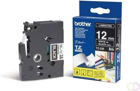 Brother TX-335 labelprinter-tape Zwart op wit (TX-335)