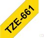 Brother Labeltape P touch TZE661 36mm zwart op geel - Thumbnail 2
