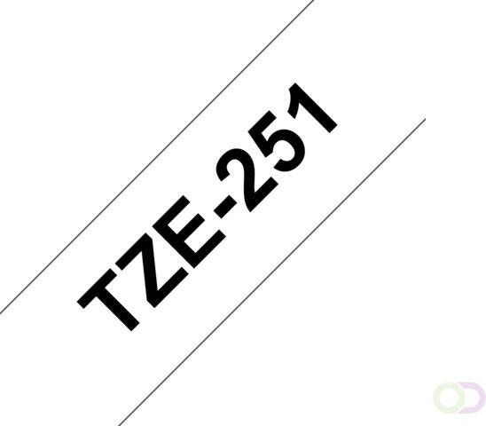 Brother TZE251 labelprinter-tape Zwart op wit TZe (TZE251)