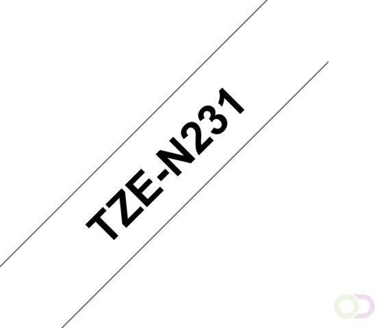 Brother TZEN231 labelprinter-tape Zwart op wit TZ (TZE-N231)