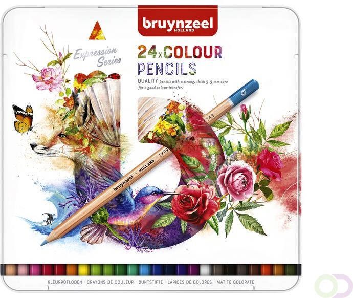 Bruynzeel Kleurpotloden Expression colour blikÃƒÆ 24 stuks