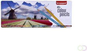 Bruynzeel kleurpotloden &apos Molen&apos doos met 45 potloden in geassorteerde kleuren
