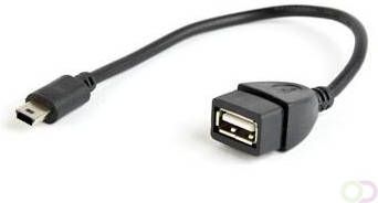 Cablexpert USB kabel OTG USB A mini USB B 0 15 m zwart