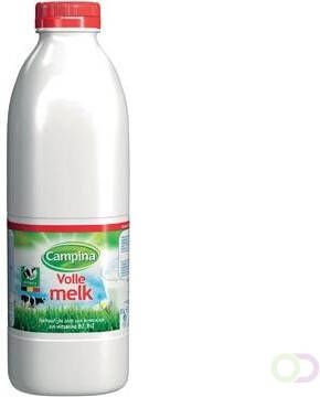 Campina volle melk 1 liter pak van 6 stuks